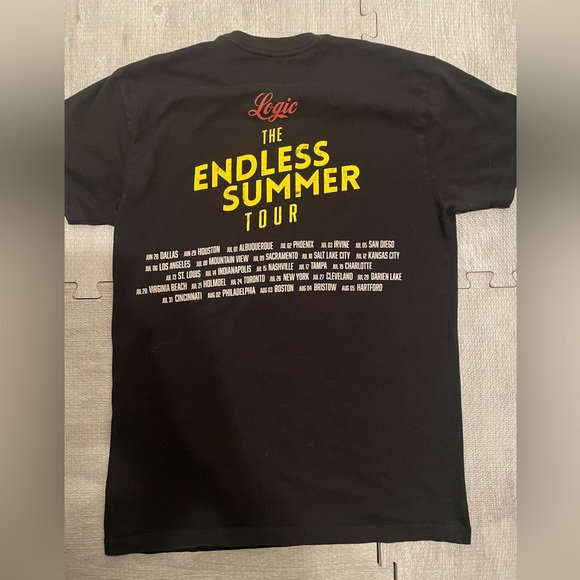 2016 Logic Concert T-shirt. The Endless summer tour. Mens size Small. - Picture 3 of 4